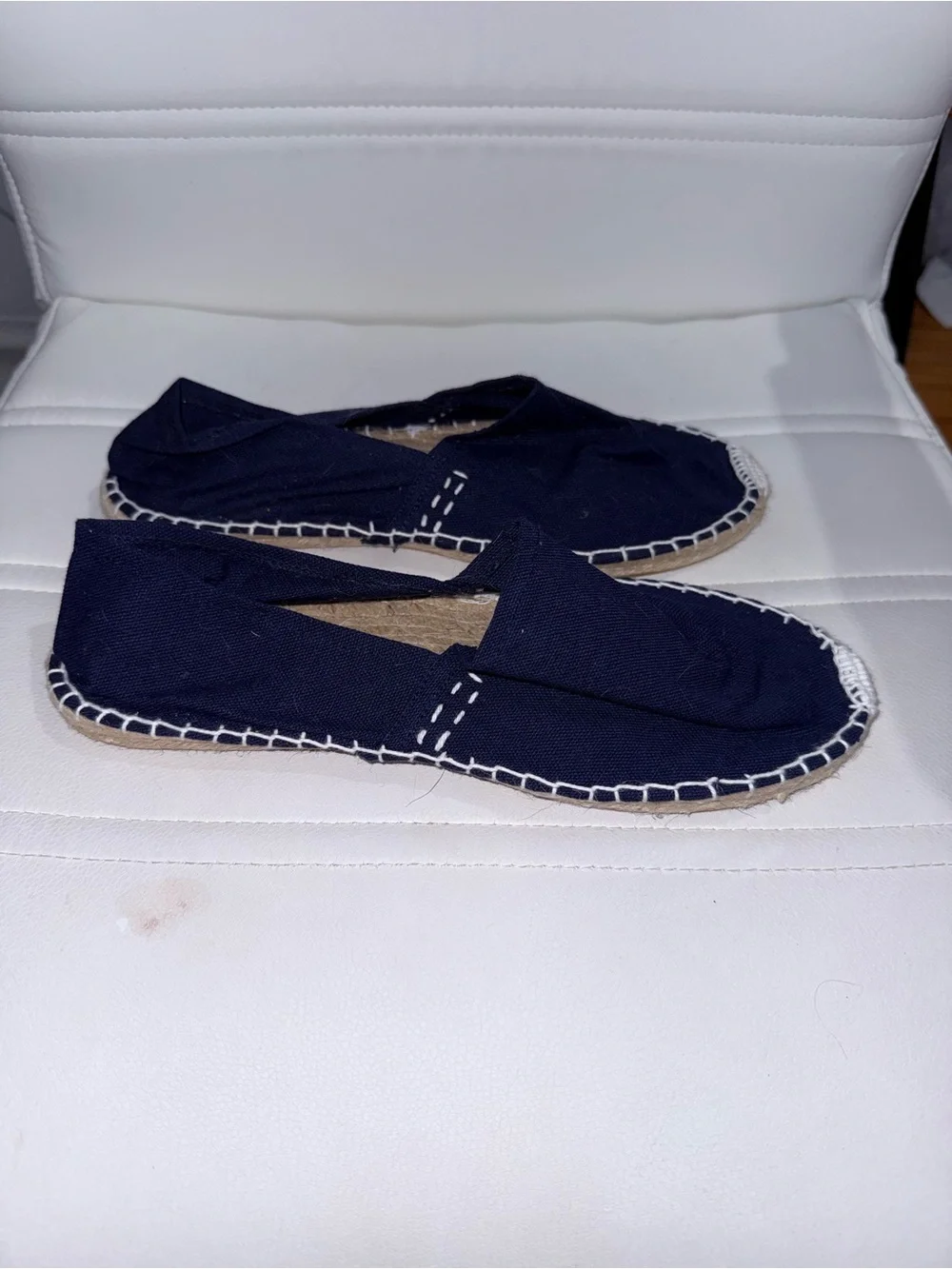 Handmade in Spain Navy Blue Canvas Jute Rope Espadrilles